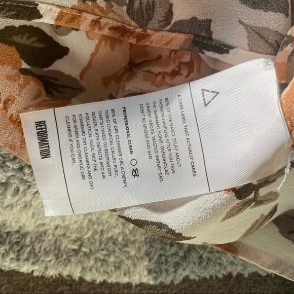 RARE! Reformation Dixie Mini Slip Dress in Cream Avery - Picture 10 of 10